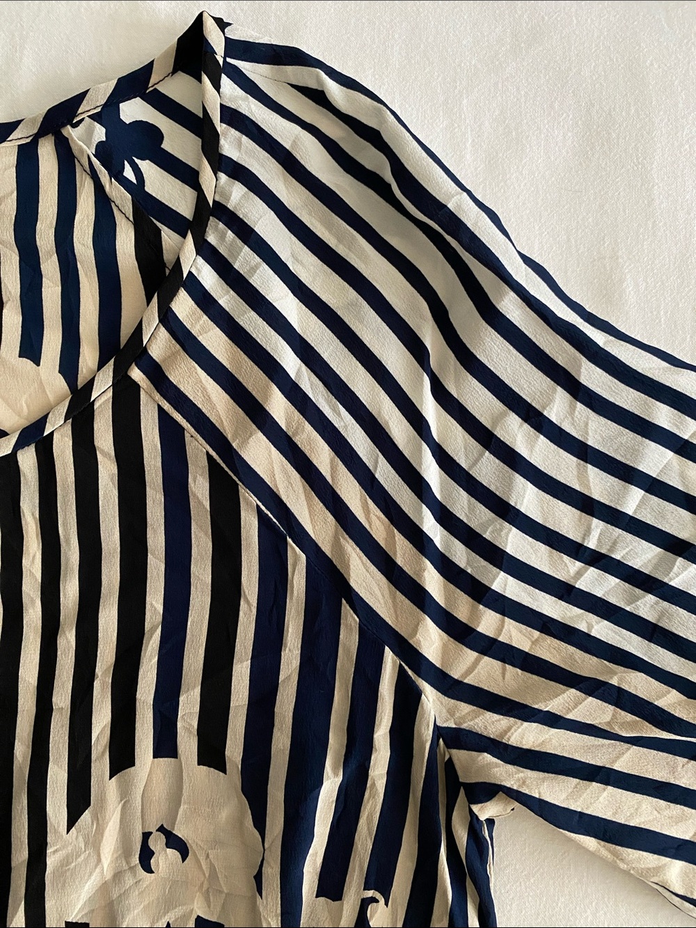 Diane Von Furstenberg elegant 100% silk Florence dress Side Zip Tie Belt Size 10 - Picture 5 of 16